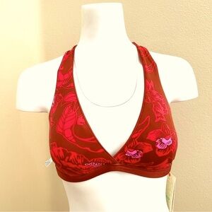 Maaji NWT Forro Bikini Top Reversible Burnt Orange Large